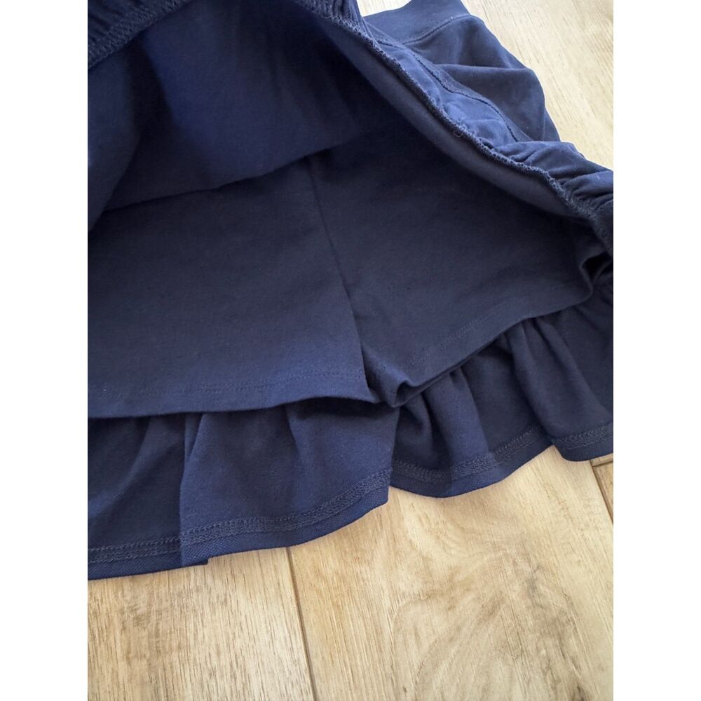 Polo Ralph Lauren Navy Ruffle Skort Pink Pony Preppy Tennis Skirt Girl L 12-14 - Picture 3 of 12